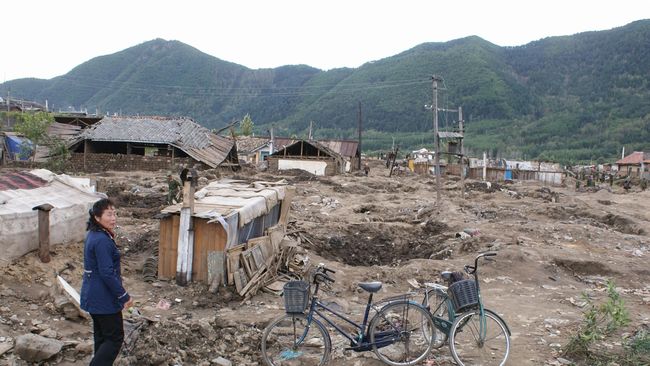 Ribuan Warga Mengungsi Usai Hujan Lebat Landa Korea Utara