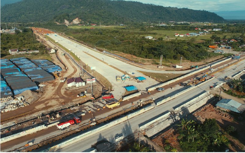 Jalan Tol Pekanbaru - Padang Resmi Dihentikan di Sicincin dan Pangkalan