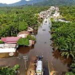 Mesin Pompa dan Saluran Baru Surutkan Banjir di Lapangan Tembak PON XXI Aceh-Sumut.