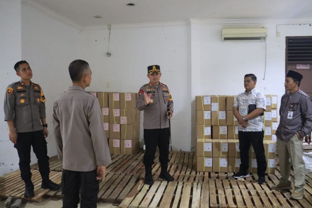 Kapolres Pelalawan Tegaskan Kesiapan Pengamanan Gudang Logistik Pilkada