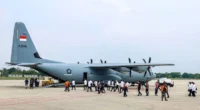 Kabinet Merah Putih Menuju Akmil Magelang Pakai Pesawat Hercules