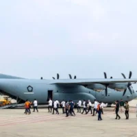 Kabinet Merah Putih Menuju Akmil Magelang Pakai Pesawat Hercules