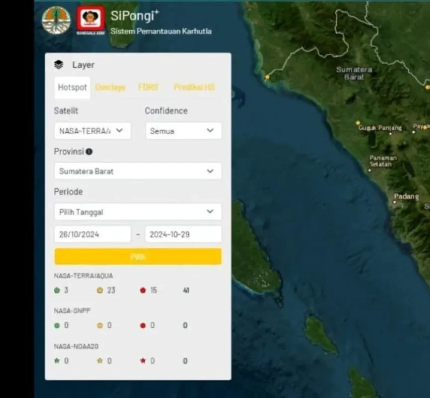 Sumbar PerluTindakan Preventif; Stasiun GAW Catat 27 Titik Panas