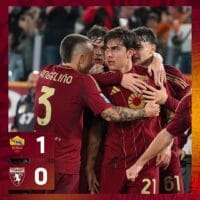 AS Roma Menang Tipis atas Torino, Dybala Cetak Gol Penentu Kemenangan!