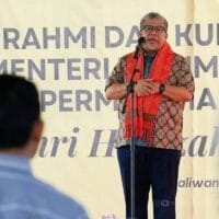 Wamen PKP Fahri Hamzah Kunjungi Sumbawa Barat, Pjs Bupati Sampaikan Data Rumah Tak Layak Huni