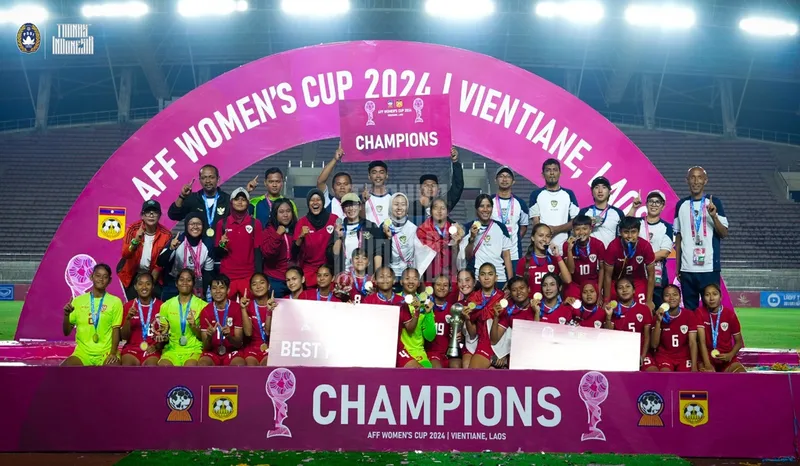 Timnas Wanita Indonesia Cetak Sejarah Juara AFF