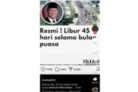 Fakta di Balik Wacana Libur Sekolah 45 Hari Selama Ramadhan