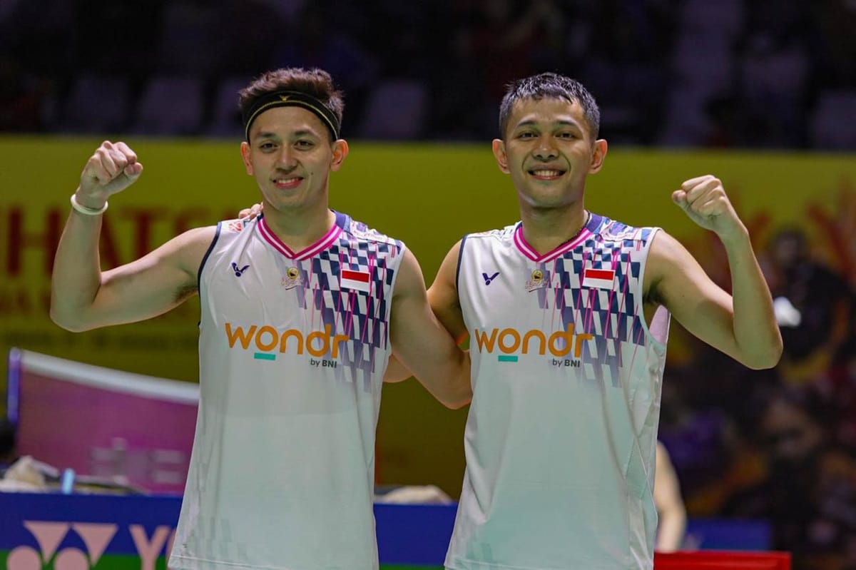 Ganda Putra Indonesia Fajar/Rian Hajar Wakil Thailand, Lolos Final